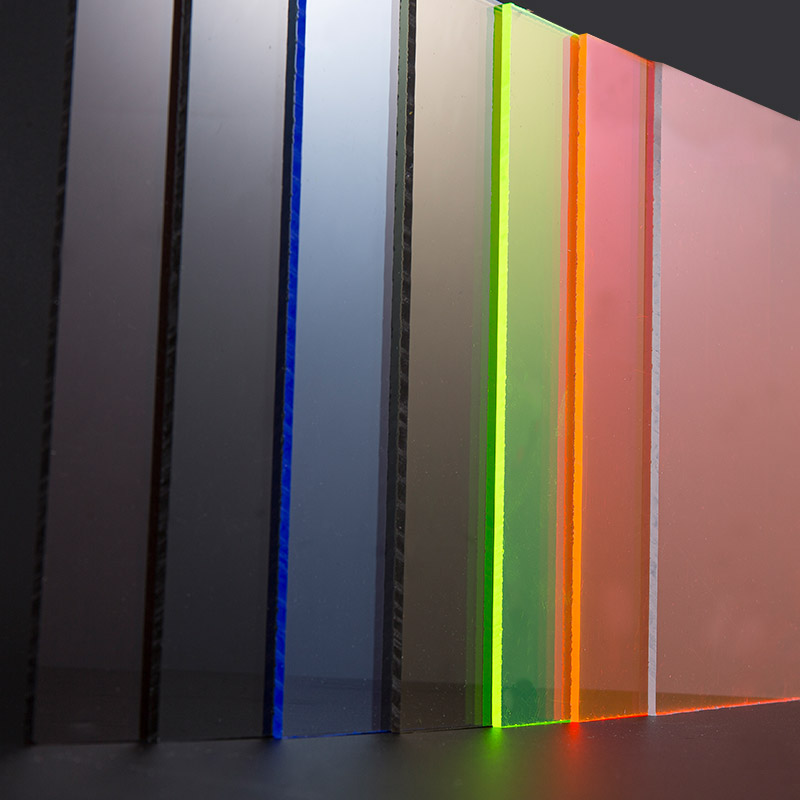 Foaie acrilică colorată translucidă